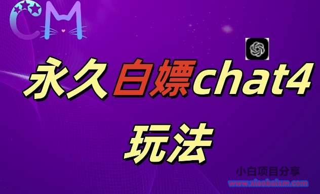 2024最新GPT4.0永久白嫖，作图做视频的兄弟们有福了【揭秘】-小白项目分享网