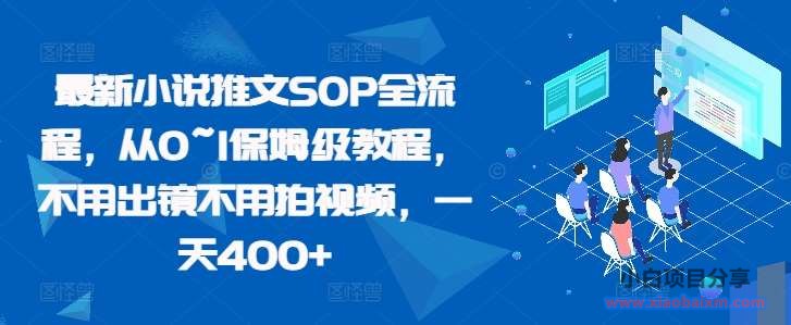 最新小说推文SOP全流程，从0~1保姆级教程，不用出镜不用拍视频，一天400+-小白项目分享网