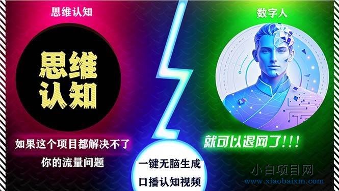 （13236期）2024下半年最新引流方法，数字人+思维认知口播号，五分钟制作，日引创…-小白项目分享网