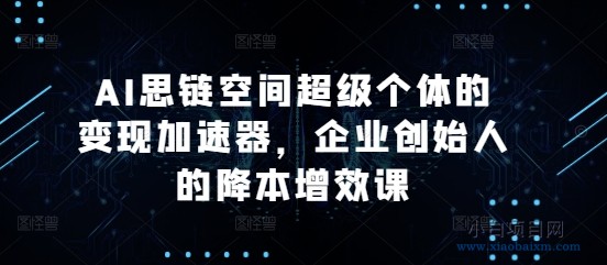 AI思链空间超级个体的变现加速器，企业创始人的降本增效课-小白项目分享网