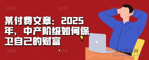 某付费文章：2025年，中产阶级如何保卫自己的财富-小白项目分享网