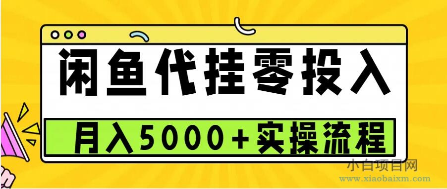 闲鱼代挂项目，0投资无门槛，一个月能多赚5000+，操作简单可批量操作-小白项目分享网