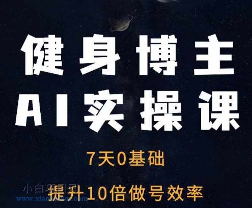 健身博主AI实操课——7天从0到1提升10倍做号效率-小白项目分享网