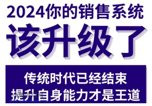 2024能落地的销售实战课，你的销售系统该升级了-小白项目分享网