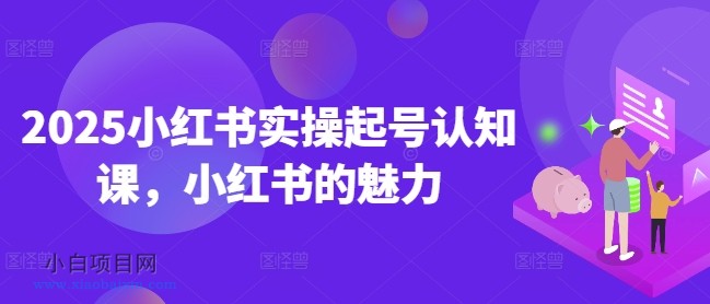 2025小红书实操起号认知课，小红书的魅力-小白项目分享网