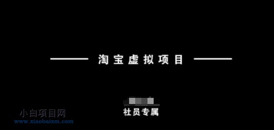 淘宝虚拟项目，从理论到实操，新手也能快速上手-小白项目分享网