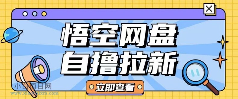 全网首发悟空网盘云真机自撸拉新项目玩法单机可挣10.20不等-小白项目分享网