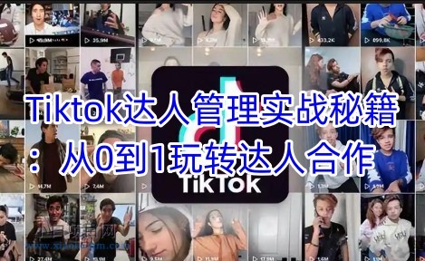 Tiktok达人管理实战秘籍：从0到1玩转达人合作-小白项目分享网