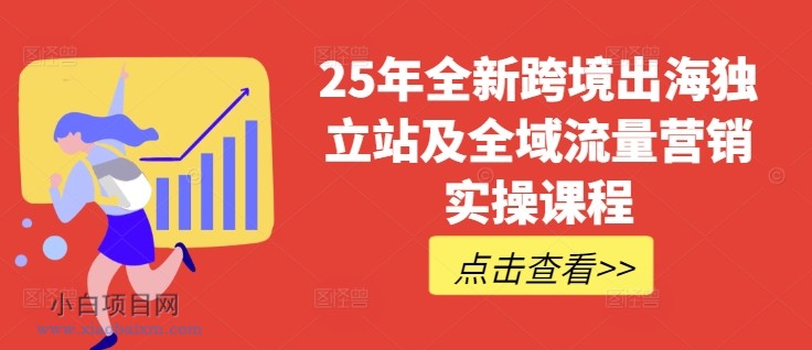 25年全新跨境出海独立站及全域流量营销实操课程，跨境电商独立站TIKTOK全域营销普货特货玩法大全-小白项目分享网