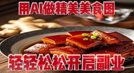 用AI做精美美食图，无需专业设备拍摄，轻轻松松开启副业-小白项目分享网