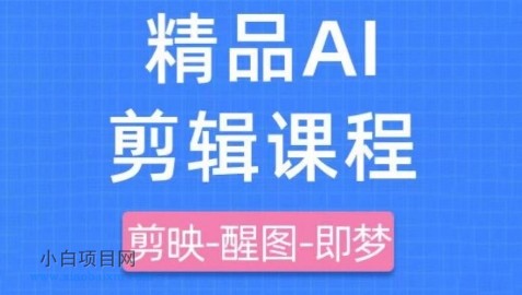 剪映+即梦AI短视频实战课，快速成为内容创作高手-小白项目分享网