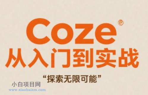 Coze从入门到实战高效创作，探索无限可能-小白项目分享网