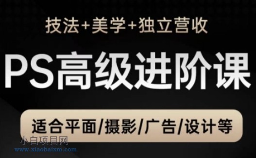 PS高级后期进阶课（技法+美学+独立营收），适合平面摄影广告设计等-小白项目分享网