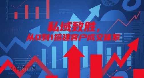 私域致胜，从0到1搭建客户成交体系-小白项目分享网