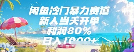 闲鱼冷门暴力赛道，新人当天开单，利润80%，日入几张，长期可做【揭秘】-小白项目分享网