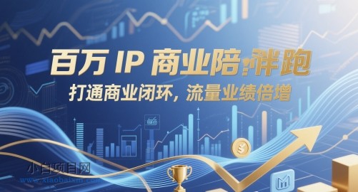 百万IP商业陪跑，打通商业闭环，流量业绩倍增-小白项目分享网