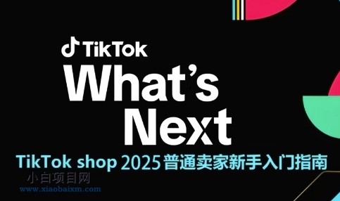 TikTok shop 2025普通卖家新手入门指南，助新手快速掌握从0到1的跨境电商运营逻辑-小白项目分享网