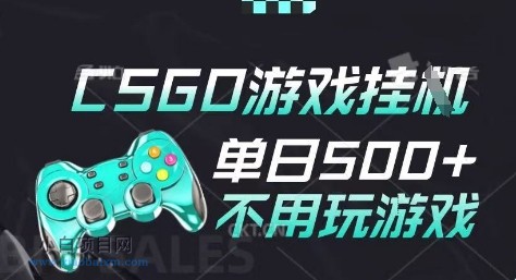 25年CSGO游戏搬砖，全自动挂G，不需要玩游戏，手机操作日入3张(不是汇率搬砖)【揭秘】-小白项目分享网