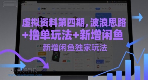 虚拟资料第四期，波浪思路+撸单玩法，新增闲鱼独家玩法-小白项目分享网