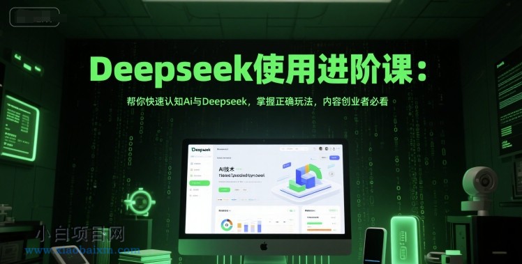 Deepseek使用进阶课：帮你快速认知Ai与Deepseek，掌握正确玩法，内容创业者必看-小白项目分享网