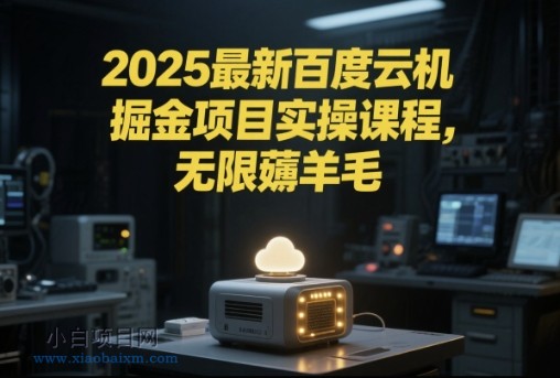 2025最新百度云机掘金项目实操课程单窗口保底5-10元月收益单窗口150+【揭秘】-小白项目分享网