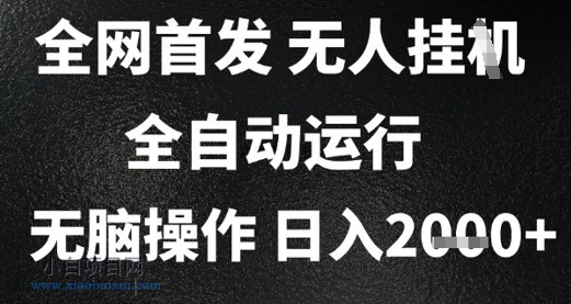 2025首发无人挂G项目，日入2k+，全自动运行，无脑操作，长期稳定 小白可玩【揭秘】-小白项目分享网
