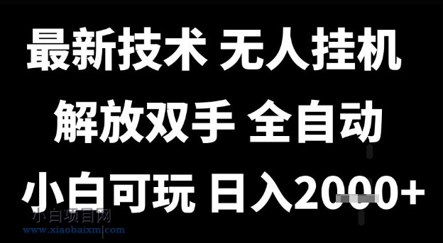 最新技术抖音无人直播掘金，全自动运行，解放双手，小白可玩，日入1k+【揭秘】-小白项目分享网
