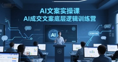 AI文案实操课，AI成交文案底层逻辑训练营-小白项目分享网