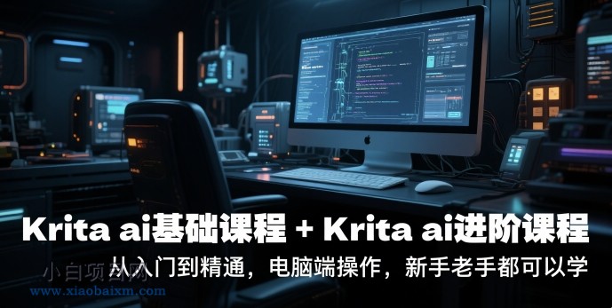 krita ai基础课程+Krita ai进阶课程，从入门到精通，电脑端操作，新手老手都可以学-小白项目分享网