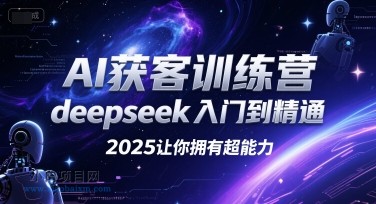 AI获客训练营，deepseek入门到精通，2025让你拥有超能力-小白项目分享网