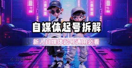 一天5张？自媒体起号完整拆解_新人自媒体起号必看【超详细攻略】-小白项目分享网