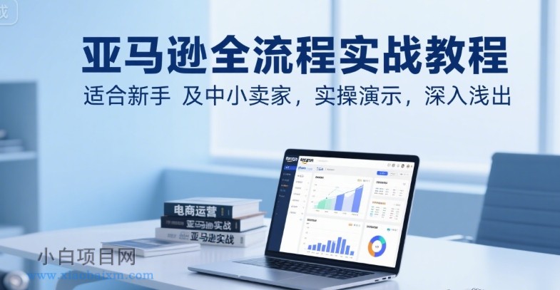 亚马逊全流程实战教程，适合新手及中小卖家，实操演示，深入浅出-小白项目分享网