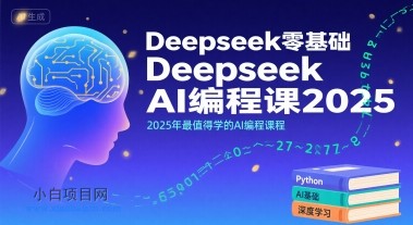 Deepseek零基础AI编程课2025，2025年最值得学的AI编程课程-小白项目分享网
