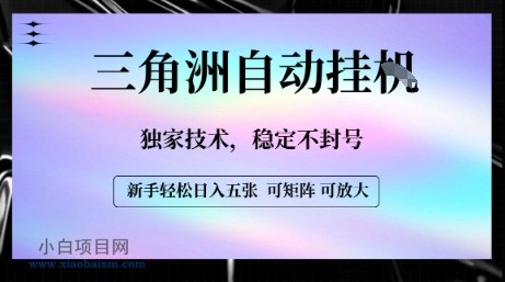 【三角洲自动挂G】独家技术，稳定不封号，轻松日入五张【揭秘】-小白项目分享网