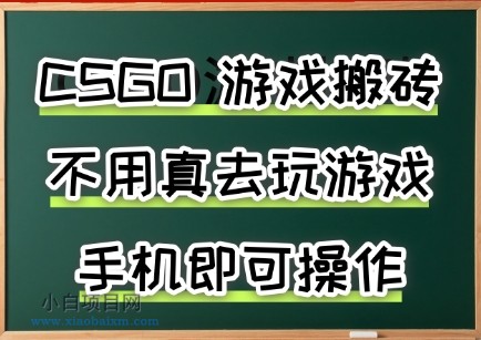 游戏搬砖，手机可做，不用电脑，最快当天见收益3张+，副业创业网创兼职【揭秘】-小白项目分享网