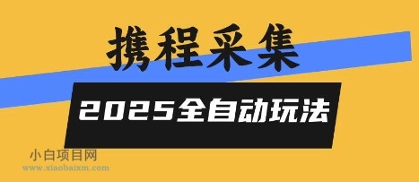 2025携程信息采集全自动玩法，高单价，零人工，全天开干【揭秘】-小白项目分享网