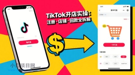 TikTok从开店到投流的进阶课，从基础实操到高阶技巧一网打尽-小白项目分享网