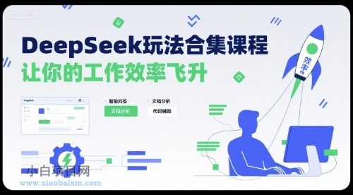 DeepSeek玩法合集课程，让你的工作效率飞升-小白项目分享网