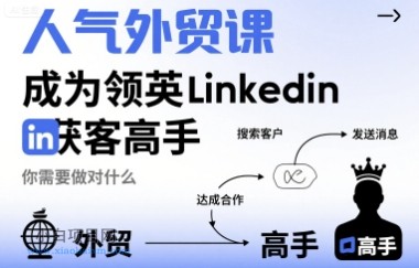 人气外贸课-成为领英Linkedin获客高手，你需要做对什么-小白项目分享网