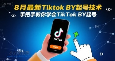 8月最新Tiktok搬运起号技术，手把手教你学会TikTok搬运起号-小白项目分享网