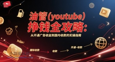 油管(youtube)挣钱全攻略：从开通广告收益到国内收款的实操指南（更新）-小白项目分享网
