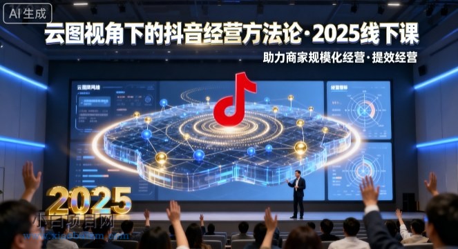 云图视角下的抖音经营方法论，2025线下课，助力商家规模化经营，提效经营（录音+字幕）-小白项目分享网