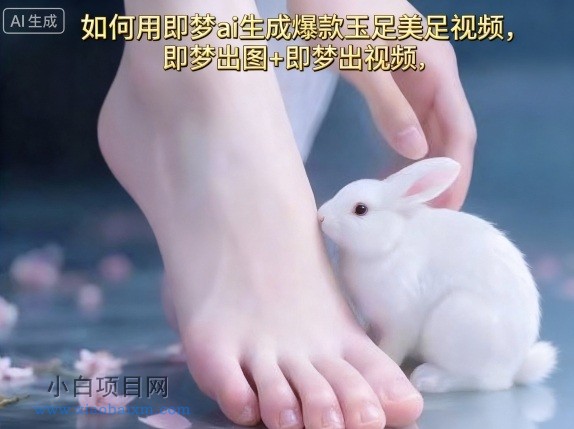 如何用即梦ai生成爆款玉足美足视频，即梦出图+即梦出视频，快速涨粉-小白项目分享网