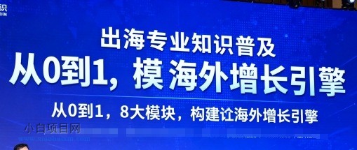 出海专业知识普及，从0到1，8大模块构建你的海外增长引擎-小白项目分享网