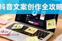 抖音文案创作全攻略：爆款标题九大绝招,100个模版直接套用,月入过万不是梦-小白项目分享网