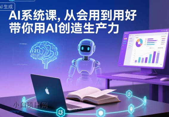 【匠心小白】AI系统课，从会用到用好，带你用AI创造生产力-小白项目分享网