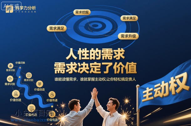 【匠心小白】人性的需求，需求决定了价值，谁能读懂需求，谁就掌握主动权，让你轻松搞定贵人【文档】-小白项目分享网