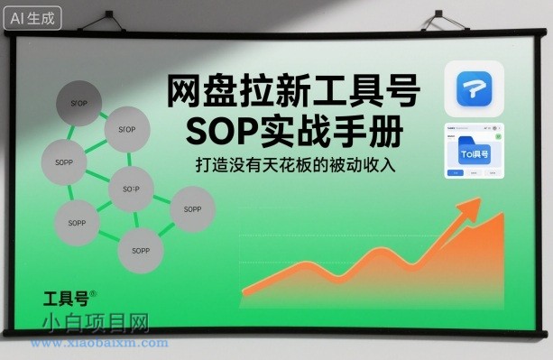 【匠心小白】网盘拉新工具号SOP实战手册，打造没有天花板的被动收入-小白项目分享网