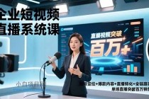 企业短视频直播系统课，账号定位+爆款内容+直播转化+全链路实战，单场直播突破百万销售额-小白项目分享网