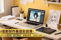 AI漫剧创作赛道实战课：Sora2 AI工具使用、提示词技巧、多路径变现，小白月入过万-小白项目分享网